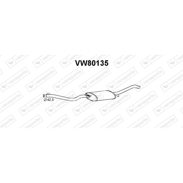 Tłumik VOLKSWAGEN - 165253609AH 165253609BL 