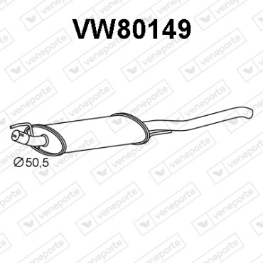 Tłumik VOLKSWAGEN - 1H0253609M 1H5253609A 1H5253609M