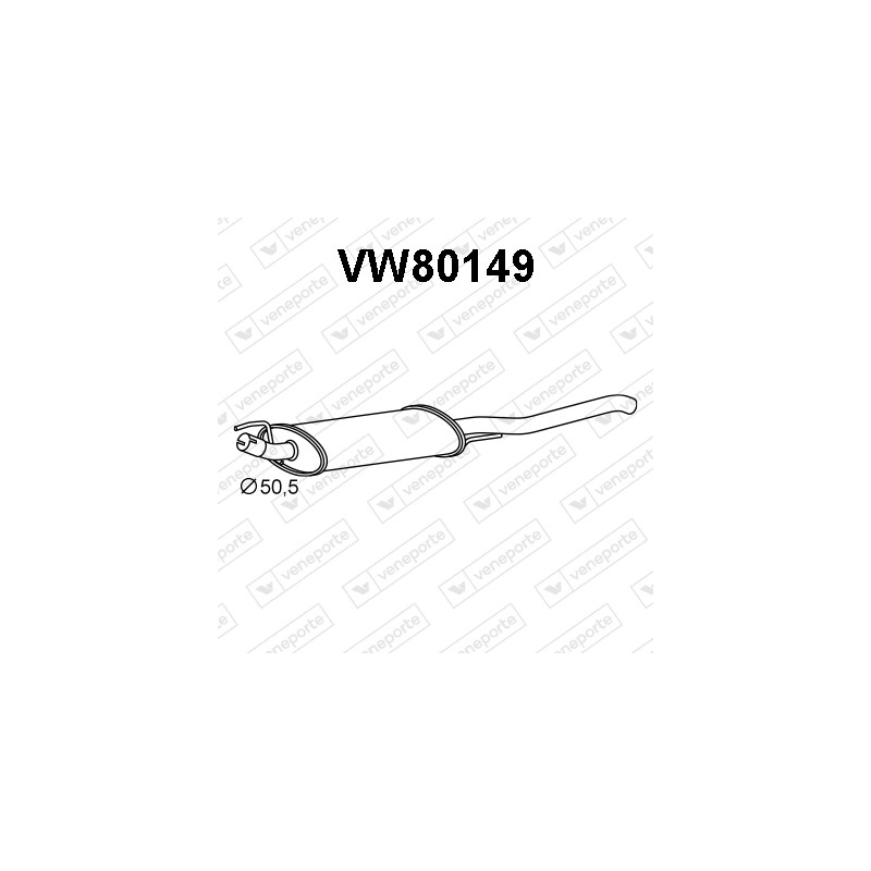 Tłumik VOLKSWAGEN - 1H0253609M 1H5253609A 1H5253609M