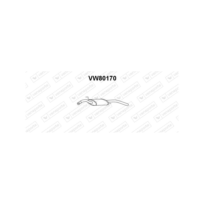 Tłumik VOLKSWAGEN - 357253609G  