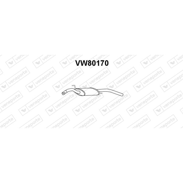 Tłumik VOLKSWAGEN - 357253609G  