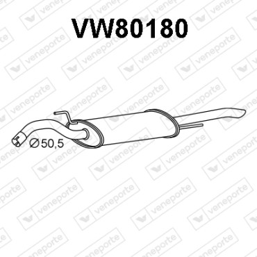 Tłumik VOLKSWAGEN - 3A0253609H 3A0253609M 