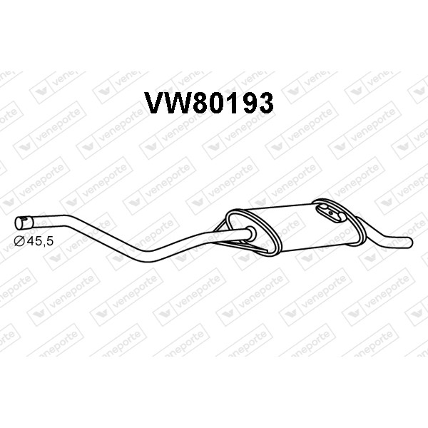 Tłumik VOLKSWAGEN - 871253609E 871253609G 