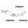 Tłumik VOLKSWAGEN - 017142409C 023253409B 023253409D