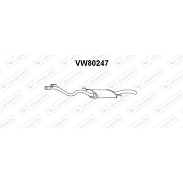 Tłumik VOLKSWAGEN - 1H9253609D JZW253609C 