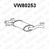 Tłumik VOLKSWAGEN - 1H9253409 1H9253409A 1H9253409H