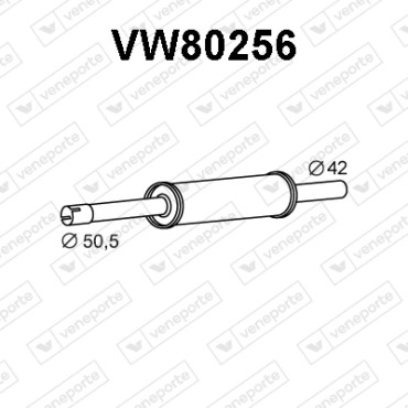 Tłumik VOLKSWAGEN - 1H0253209L 1H0253209M JZW253209C