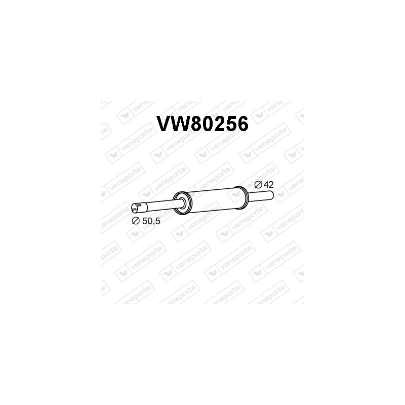 Tłumik VOLKSWAGEN - 1H0253209L 1H0253209M JZW253209C