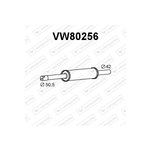 Tłumik VOLKSWAGEN - 1H0253209L 1H0253209M JZW253209C