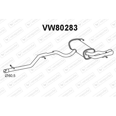 Tłumik VOLKSWAGEN - 5N0253181N 5N0253609AE 5N0253609AS