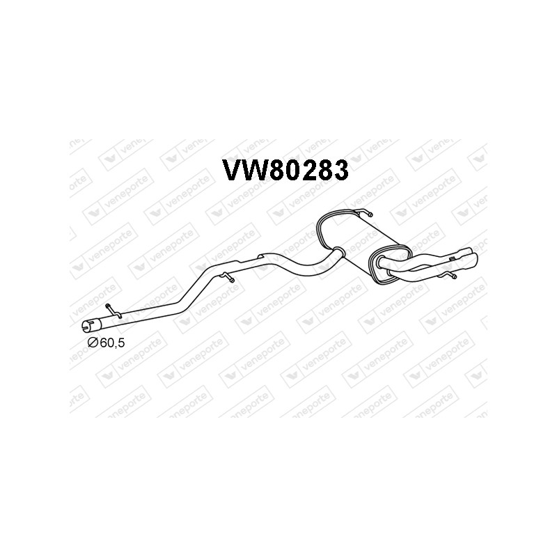 Tłumik VOLKSWAGEN - 5N0253181N 5N0253609AE 5N0253609AS