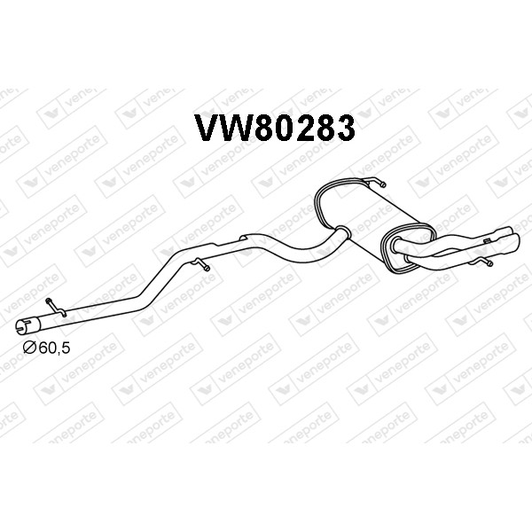 Tłumik VOLKSWAGEN - 5N0253181N 5N0253609AE 5N0253609AS