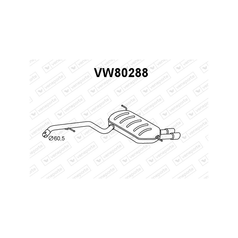 Tłumik VOLKSWAGEN - 5N0253609AP 5N0253609AQ 5N0253609S