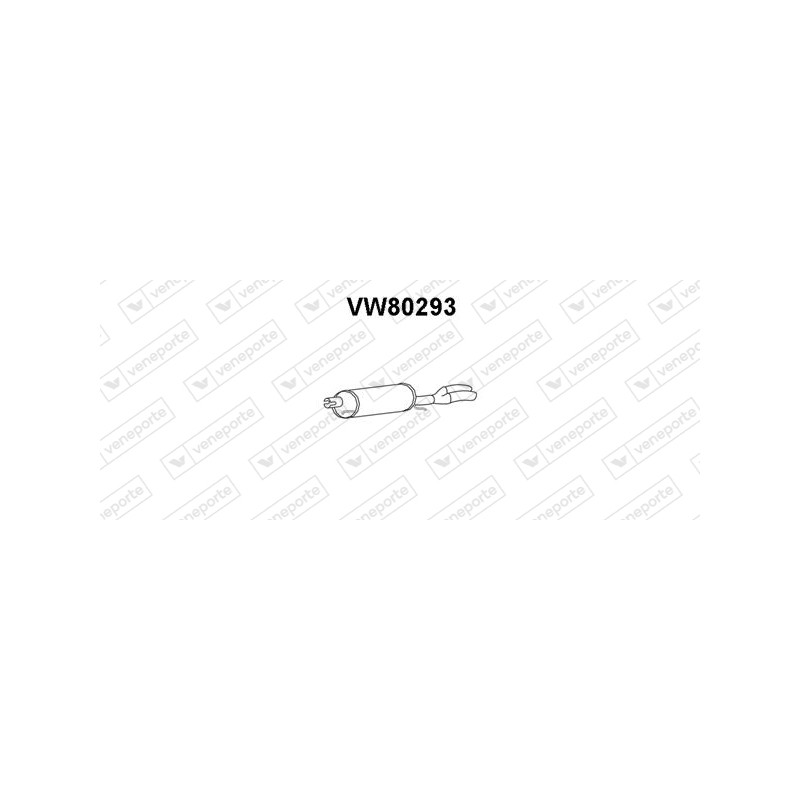 Tłumik VOLKSWAGEN - 3B0253609B  