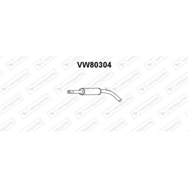 Tłumik VOLKSWAGEN - 6N0253209B  