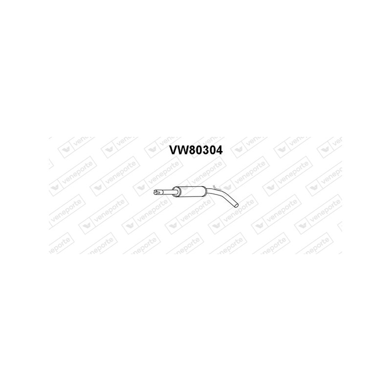 Tłumik VOLKSWAGEN - 6N0253209B  