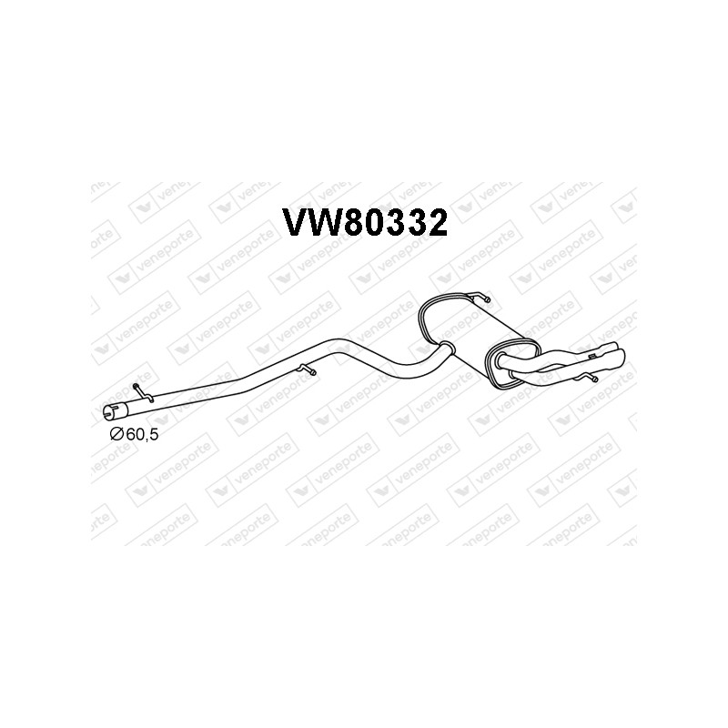 Tłumik VOLKSWAGEN - 5N0253181AL 5N0253609Q JZW253609DT