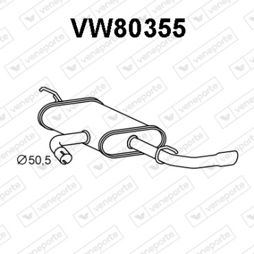 Tłumik VOLKSWAGEN - 5G6253609A 5G6253609AR JZW253609DM