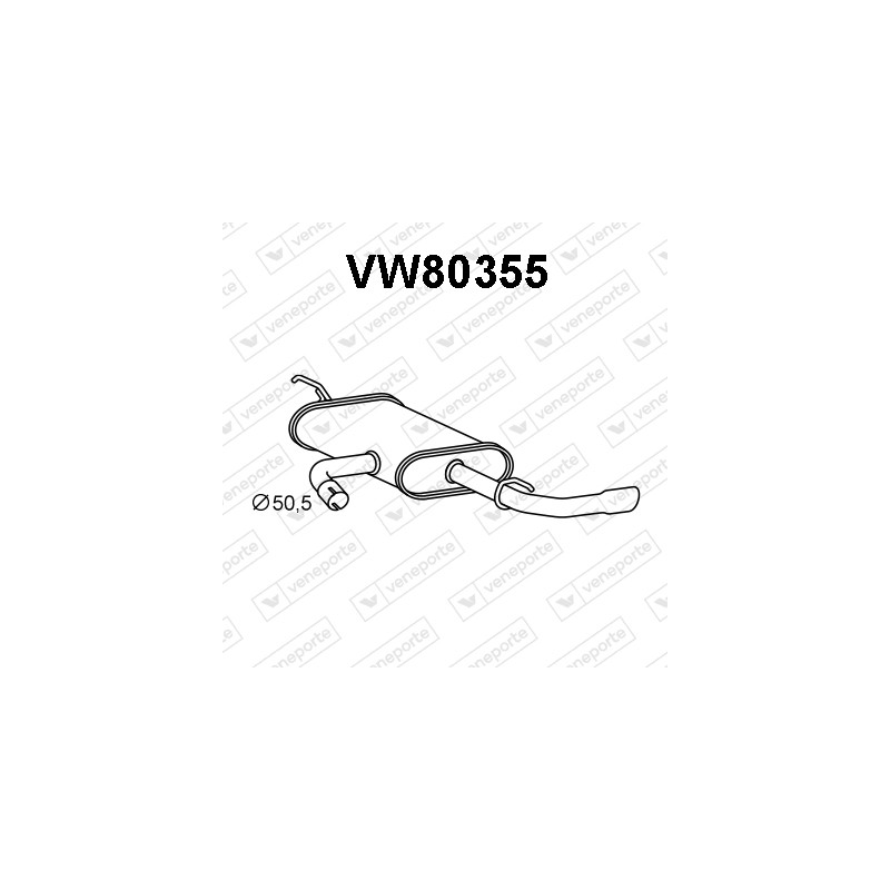 Tłumik VOLKSWAGEN - 5G6253609A 5G6253609AR JZW253609DM