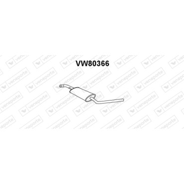 Tłumik VOLKSWAGEN - 028253409R  