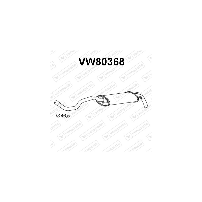 Tłumik VOLKSWAGEN - 6N0253609AF 6N0253609AJ 6N0253609E