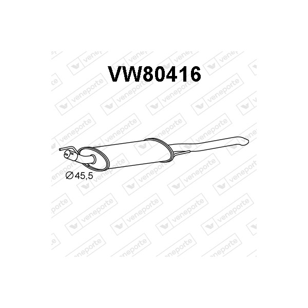 Tłumik VOLKSWAGEN - 1H9253609F  