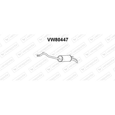 Tłumik VOLKSWAGEN - 074253609BA 074253609BJ 7D0253609H