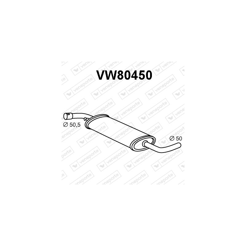 Tłumik VOLKSWAGEN - 017142409C 023253409B 023253409D