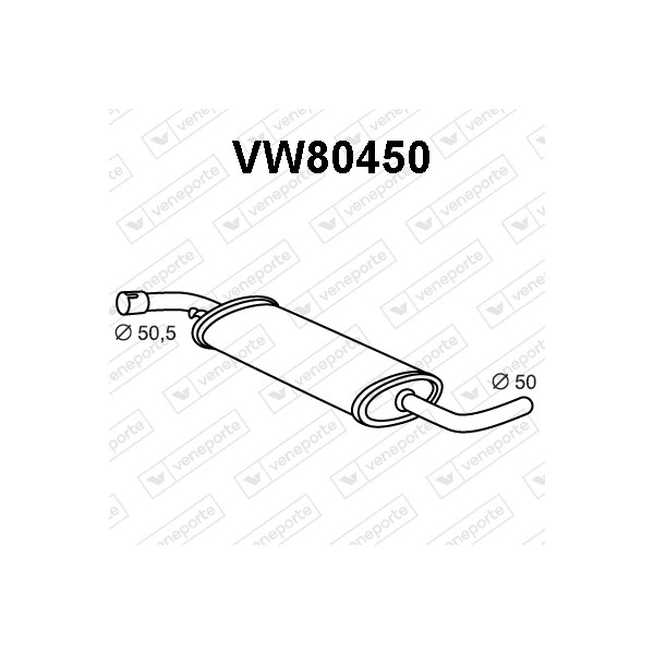 Tłumik VOLKSWAGEN - 017142409C 023253409B 023253409D