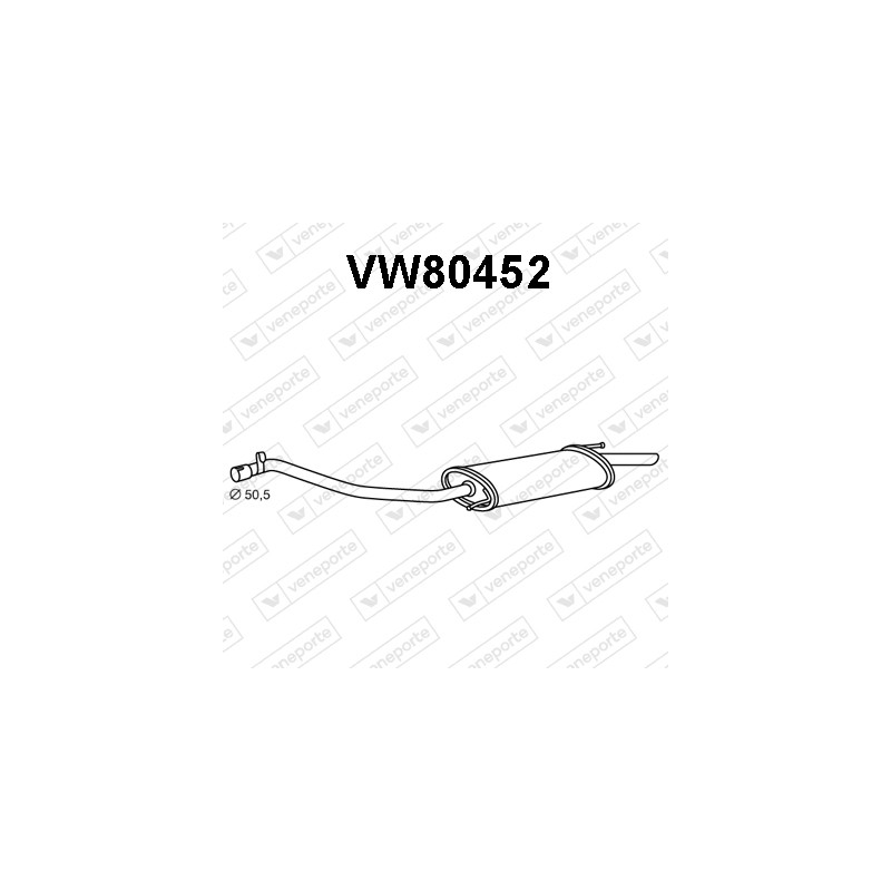 Tłumik VOLKSWAGEN - 028253609A 028253609C 028253609E