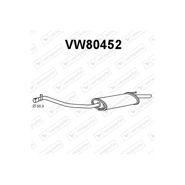 Tłumik VOLKSWAGEN - 028253609A 028253609C 028253609E