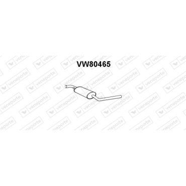 Tłumik VOLKSWAGEN - 074253409P JZW253409M 