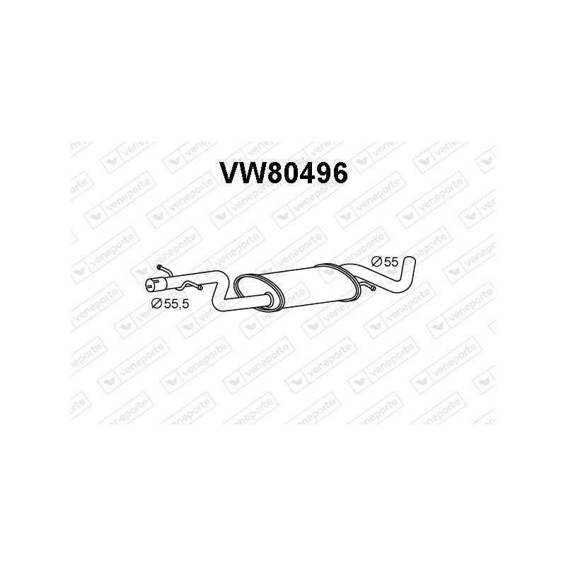 Tłumik VOLKSWAGEN - 1T0253209AJ 1T0253209B 1T0253209T