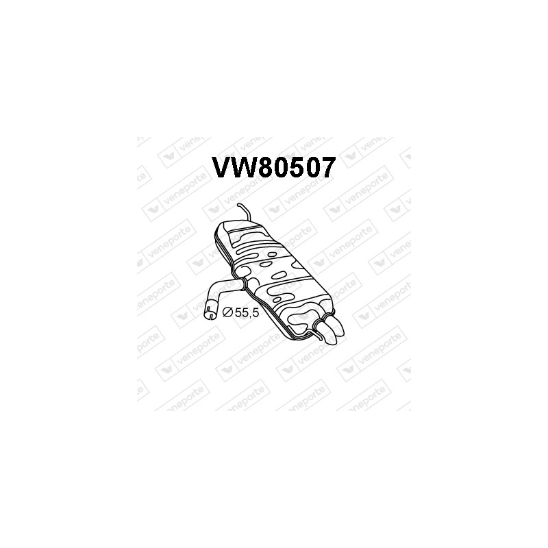 Tłumik VOLKSWAGEN - 1K6253609L  