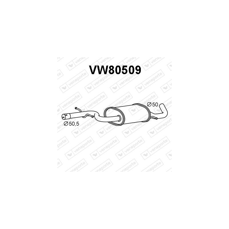 Tłumik VOLKSWAGEN - 1T0253209E JZW253209G 