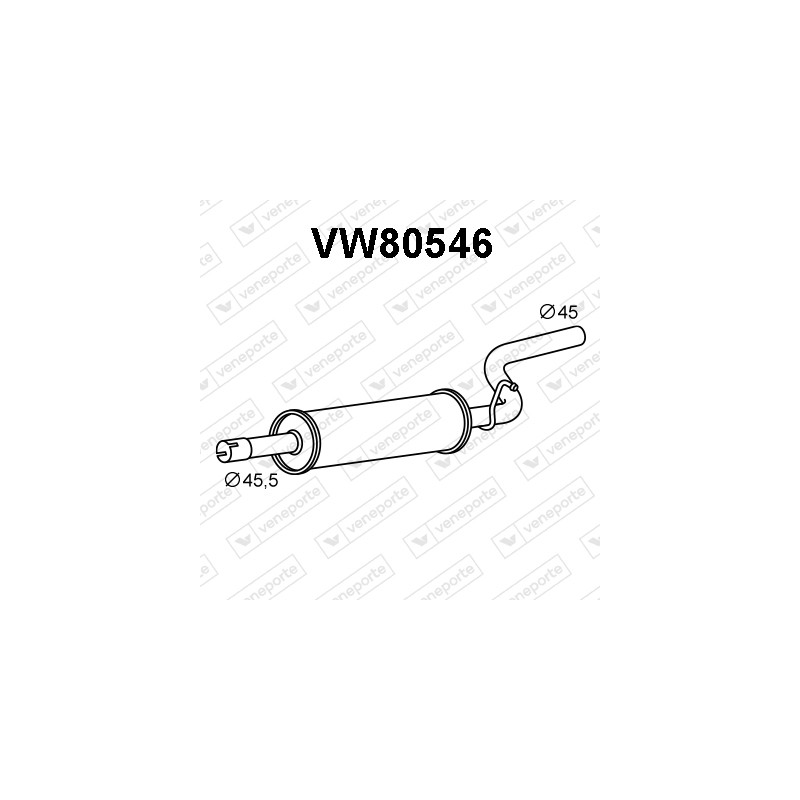 Tłumik VOLKSWAGEN - 2K0253209 2K0253209M 