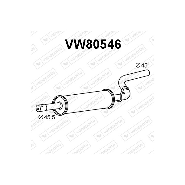 Tłumik VOLKSWAGEN - 2K0253209 2K0253209M 