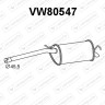 Tłumik VOLKSWAGEN - 2K0253609AB 2K0253609AC 2K0253609D