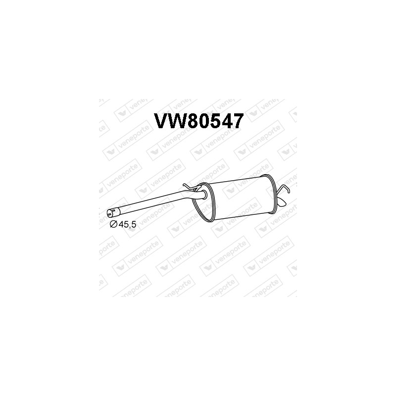 Tłumik VOLKSWAGEN - 2K0253609AB 2K0253609AC 2K0253609D