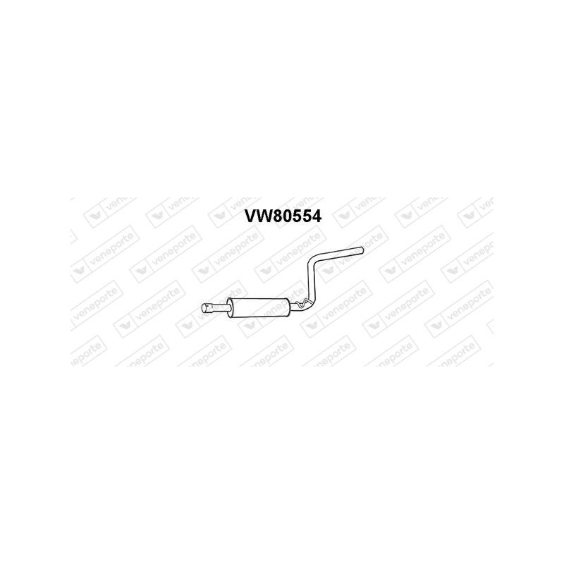 Tłumik VOLKSWAGEN - 2K0253209B 2K0253209P 
