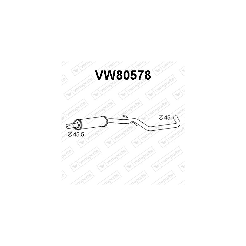 Tłumik VOLKSWAGEN - 1K0253209 1K0253209BD 1K0253209CP