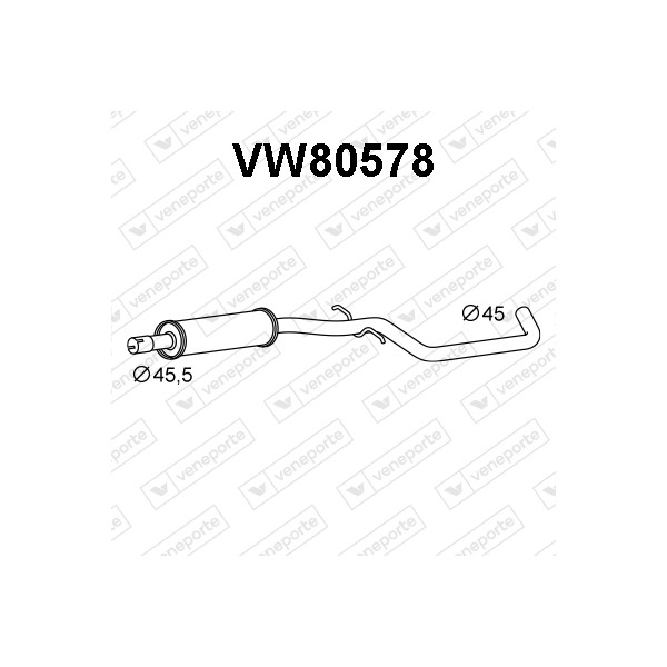 Tłumik VOLKSWAGEN - 1K0253209 1K0253209BD 1K0253209CP