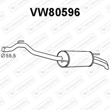 Tłumik VOLKSWAGEN - 074253609AM JZW253609BH 