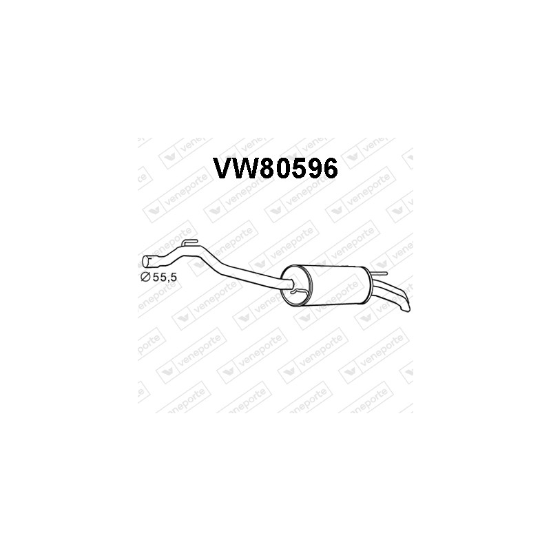 Tłumik VOLKSWAGEN - 074253609AM JZW253609BH 