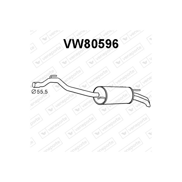 Tłumik VOLKSWAGEN - 074253609AM JZW253609BH 