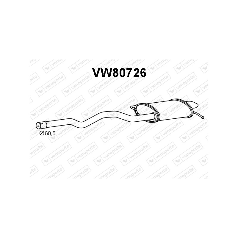 Tłumik VOLKSWAGEN - 7E0253609L-S.T 7E0253609 7H0253609AJ