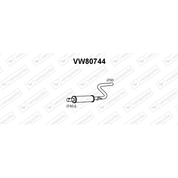 Tłumik VOLKSWAGEN - 2K0253209A  