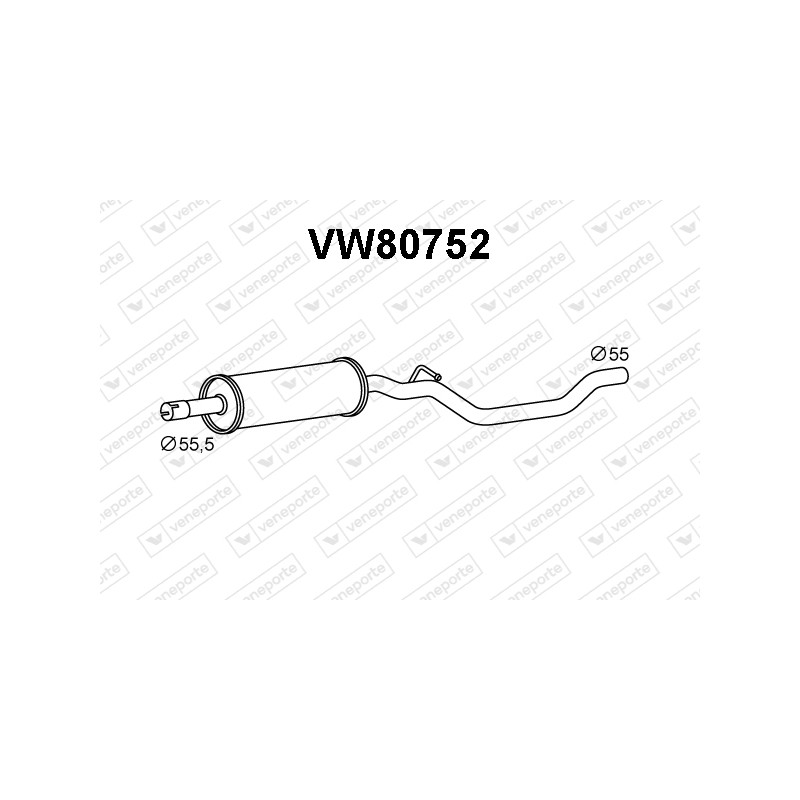 Tłumik VOLKSWAGEN - 3C0253209B 3C0253209C 3C0253209G