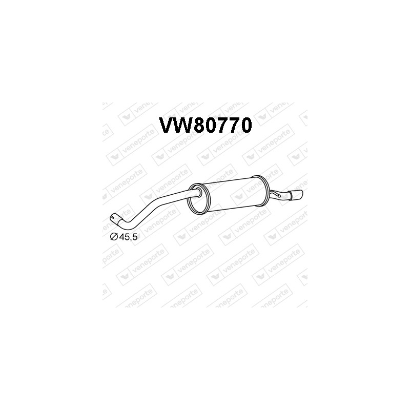 Tłumik VOLKSWAGEN - 6R6253609AG 6R6253609J JZW253609DC