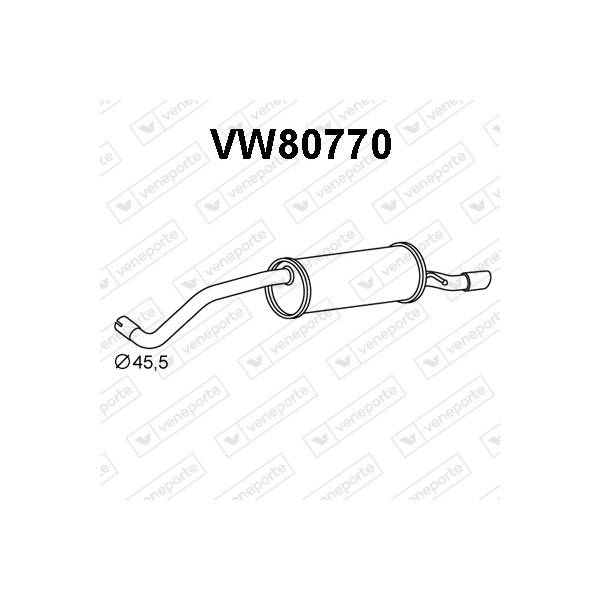 Tłumik VOLKSWAGEN - 6R6253609AG 6R6253609J JZW253609DC